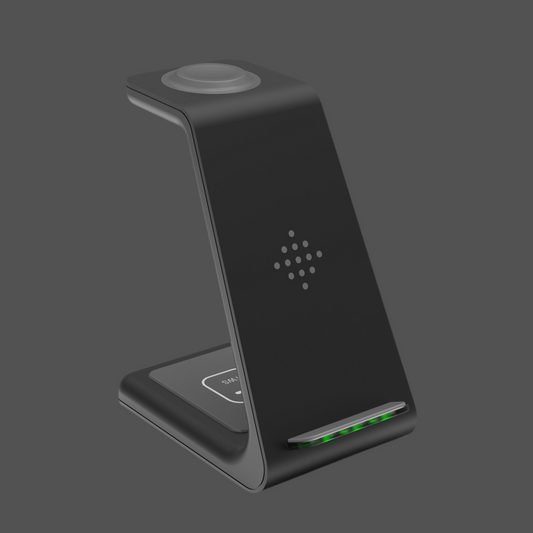 3 In 1 Fast Charging Station Wireless Charger Stand Wireless Quick Charge Dock For Phone Holder
